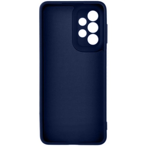Силиконовый чехол для Samsung Galaxy A13 Soft Matte с микрофиброй Синий