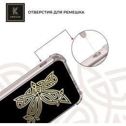 Силиконовый чехол для Samsung Galaxy A14 Krieger с кардхолдером Серый