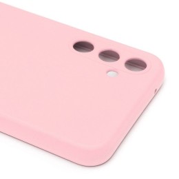 Силиконовый чехол для Samsung Galaxy A14 с защитой камеры Розовый