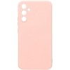 Силиконовый чехол для Samsung Galaxy A14 с защитой камеры Пудровый