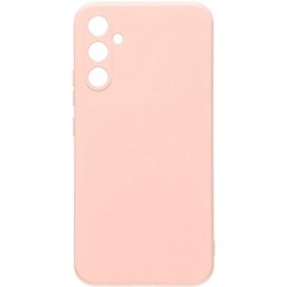 Силиконовый чехол для Samsung Galaxy A14 с защитой камеры Пудровый