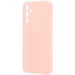 Силиконовый чехол для Samsung Galaxy A14 с защитой камеры Пудровый