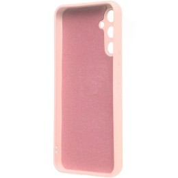 Силиконовый чехол для Samsung Galaxy A14 с защитой камеры Пудровый