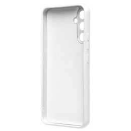 Силиконовый чехол для Samsung Galaxy A14 с защитой камеры Молочный