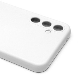 Силиконовый чехол для Samsung Galaxy A14 с защитой камеры Молочный