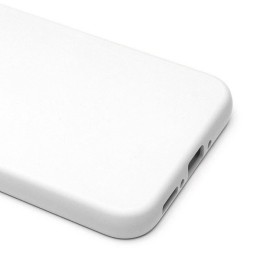 Силиконовый чехол для Samsung Galaxy A14 с защитой камеры Молочный