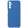 Силиконовый чехол для Samsung Galaxy A14 4G Soft Matte с микрофиброй Синий