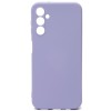 Силиконовый чехол для Samsung Galaxy A14 4G Soft Matte с микрофиброй Сиреневый