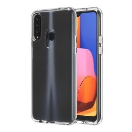Силиконовый чехол для Samsung Galaxy A20S TPU Противоударный 1.5мм Прозрачный глянцевый