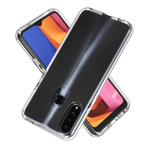 Силиконовый чехол для Samsung Galaxy A20S TPU Противоударный 1.5мм Прозрачный глянцевый