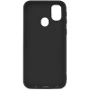 Силиконовый чехол для Samsung Galaxy A21S TPU 1мм Черный матовый