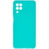 Силиконовый чехол для Samsung Galaxy A22 Soft Matte с защитой камеры Бирюзовый