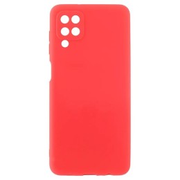 Силиконовый чехол для Samsung Galaxy A22 Soft Matte с защитой камеры Красный