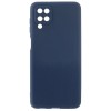 Силиконовый чехол для Samsung Galaxy A22 Soft Matte с защитой камеры Синий