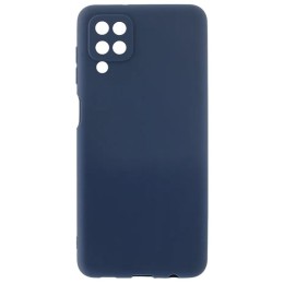 Силиконовый чехол для Samsung Galaxy A22 Soft Matte с защитой камеры Синий