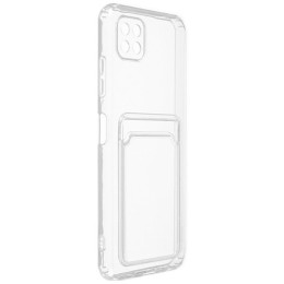 Силиконовый чехол для Samsung Galaxy A22S 5G Silicone Card Holder Case Прозрачный