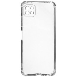 Силиконовый чехол для Samsung Galaxy A22S 5G TPU 1.5мм с усиленными углами и защитой камеры Прозрачный