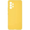 Силиконовый чехол для Samsung Galaxy A23 Soft Matte с защитой камеры Желтый