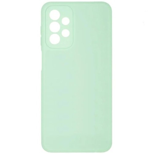 Силиконовый чехол для Samsung Galaxy A23 Soft Matte с микрофиброй Мятный
