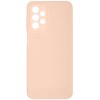 Силиконовый чехол для Samsung Galaxy A23 Soft Matte с микрофиброй Пыльно розовый