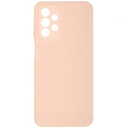 Силиконовый чехол для Samsung Galaxy A23 Soft Matte с микрофиброй Пыльно розовый
