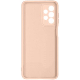 Силиконовый чехол для Samsung Galaxy A23 Soft Matte с микрофиброй Пыльно розовый