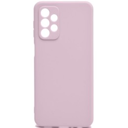 Силиконовый чехол для Samsung Galaxy A23 Soft Matte с защитой камеры Сиреневый