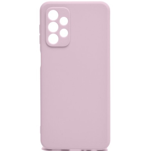 Силиконовый чехол для Samsung Galaxy A23 Soft Matte с защитой камеры Сиреневый