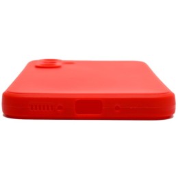 Силиконовый чехол для Samsung Galaxy A24 Soft Matte с микрофиброй Красный