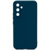 Силиконовый чехол для Samsung Galaxy A24 Soft Matte с микрофиброй Синий