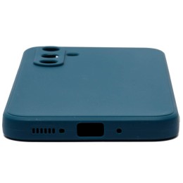 Силиконовый чехол для Samsung Galaxy A24 Soft Matte с микрофиброй Синий