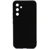 Силиконовый чехол для Samsung Galaxy A24 Soft Matte с микрофиброй Черный