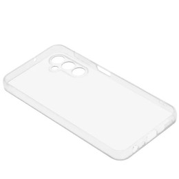 Силиконовый чехол для Samsung Galaxy A24 TPU 1мм с защитой камеры Прозрачный