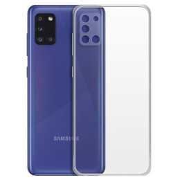 Силиконовый чехол для Samsung Galaxy A31 TPU 1мм с защитой камеры Прозрачный