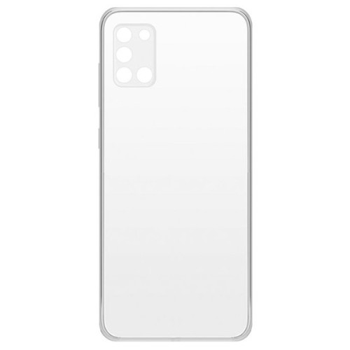 Силиконовый чехол для Samsung Galaxy A31 TPU 1мм с защитой камеры Прозрачный
