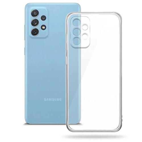 Силиконовый чехол для Samsung Galaxy A32 TPU 1мм с защитой камеры Прозрачный глянцевый