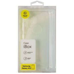 Силиконовый чехол для Samsung Galaxy A32 iBox Crystal противоударный с усиленными углами Прозрачный