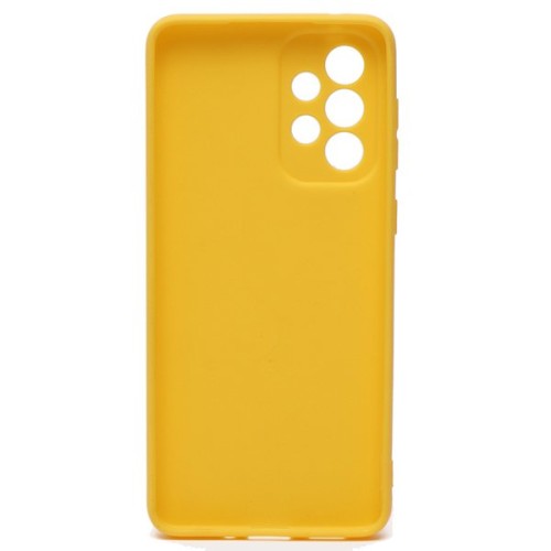 Силиконовый чехол для Samsung Galaxy A33 Soft Matte с защитой камеры Желтый