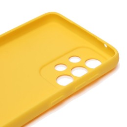 Силиконовый чехол для Samsung Galaxy A33 Soft Matte с защитой камеры Желтый