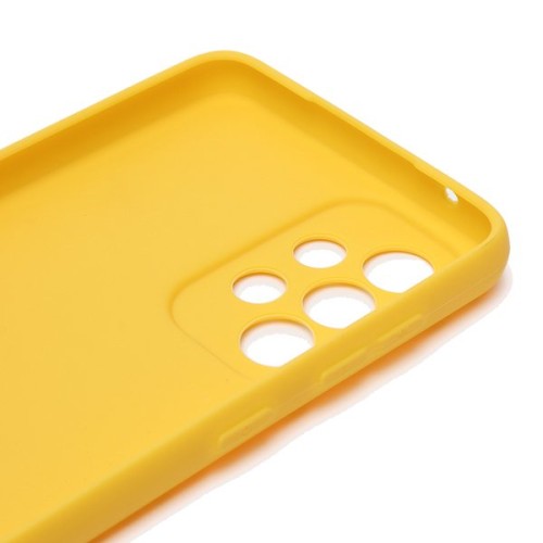 Силиконовый чехол для Samsung Galaxy A33 Soft Matte с защитой камеры Желтый