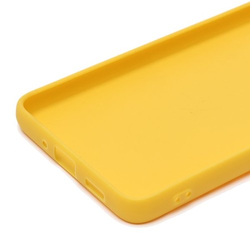 Силиконовый чехол для Samsung Galaxy A33 Soft Matte с защитой камеры Желтый