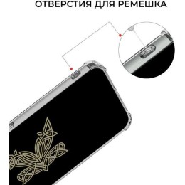 Силиконовый чехол для Samsung Galaxy A34 Krieger с кардхолдером Прозрачный