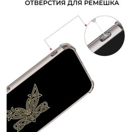 Силиконовый чехол для Samsung Galaxy A34 Krieger с кардхолдером Серый