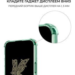 Силиконовый чехол для Samsung Galaxy A34 Krieger с кардхолдером Зеленый