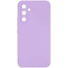 Силиконовый чехол для Samsung Galaxy A34 5G Soft Matte с микрофиброй Сиреневый