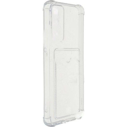 Силиконовый чехол для Samsung Galaxy A34 5G TPU iBox Crystal с защитой камеры и кардхолдером Прозрачный