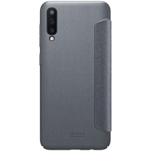 Чехол книжка для Samsung Galaxy A50 Nillkin Sparkle Leather Case Черный