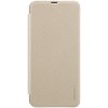 Чехол книжка для Samsung Galaxy A50 Nillkin Sparkle Leather Case Золотой