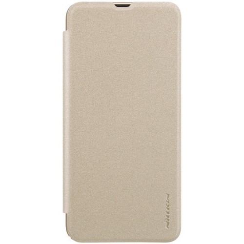 Чехол книжка для Samsung Galaxy A50 Nillkin Sparkle Leather Case Золотой