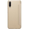 Чехол книжка для Samsung Galaxy A50 Nillkin Sparkle Leather Case Золотой